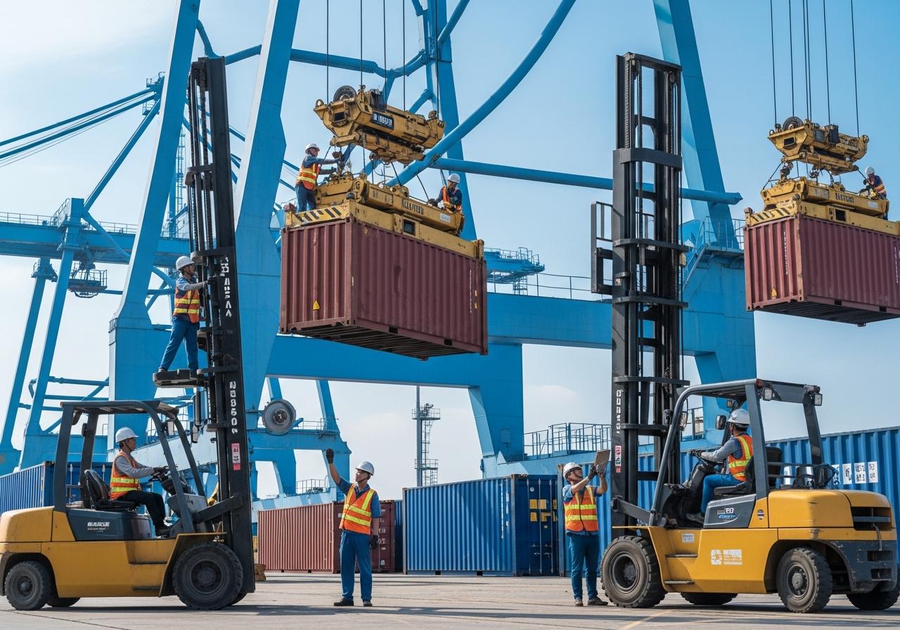 bốc xếp container