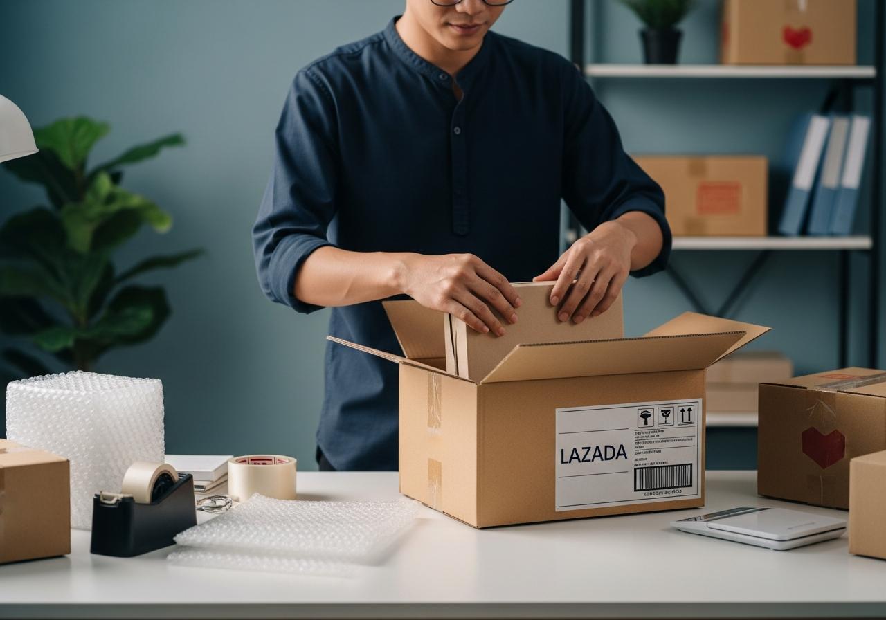gói hàng lazada