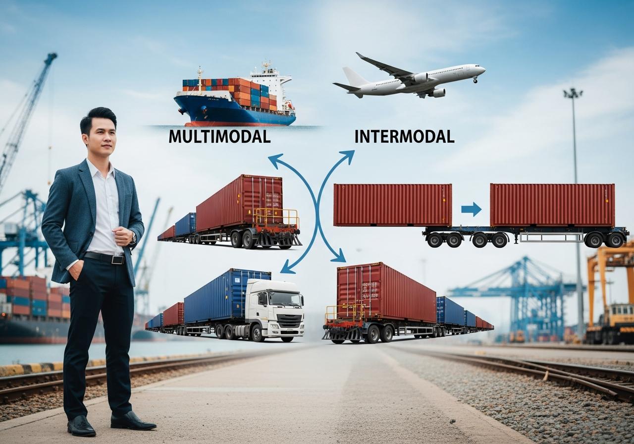 Multimodal và Intermodal: Phân Biệt Sự Khác Biệt Mấu Chốt Mà 90% Người Vẫn Nhầm Lẫn