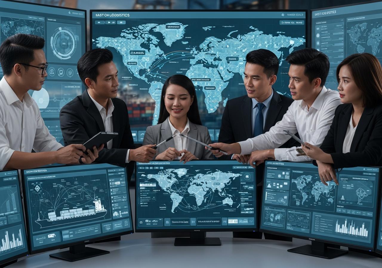 Ví dụ một chuỗi vận tải đa phương thức điển hình