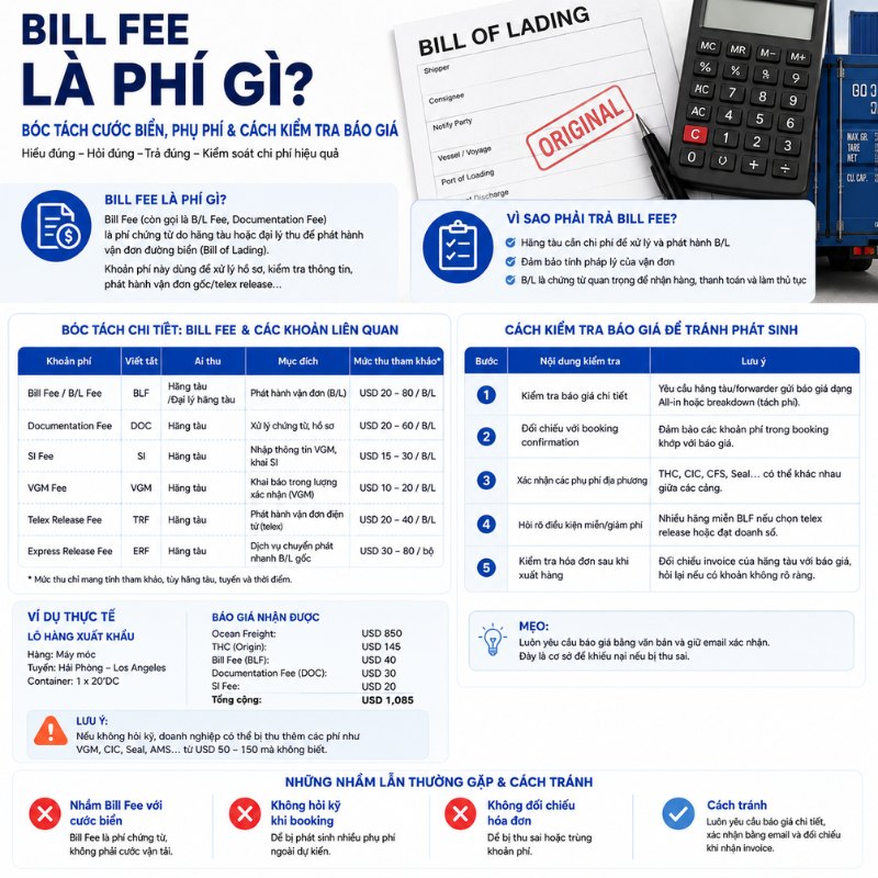 Bill Fee Là Phí Gì? Bóc Tách Cước Biển, Phụ Phí & Cách Kiểm Tra Báo Giá episode artwork