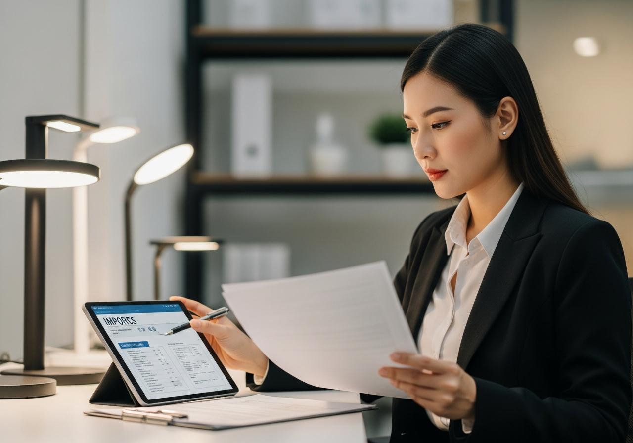 thủ tục nhập khẩu đèn led