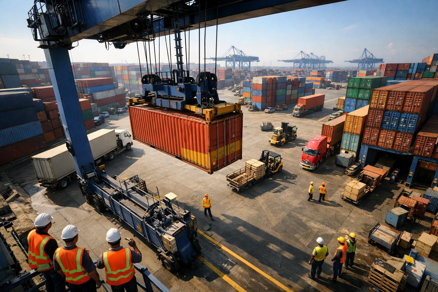 2. Chức năng và các hoạt động chính tại bãi container (CY)