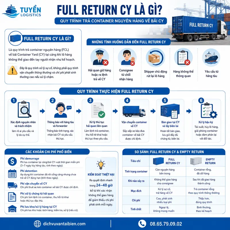 Full Return CY là gì