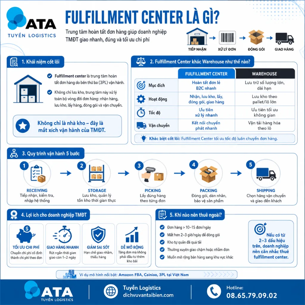 Fulfillment Center Là Gì? Vai Trò Với Doanh Nghiệp TMĐT